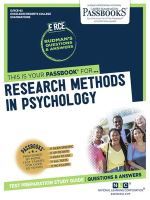 cover image of RESEARCH METHODS IN PSYCHOLOGY